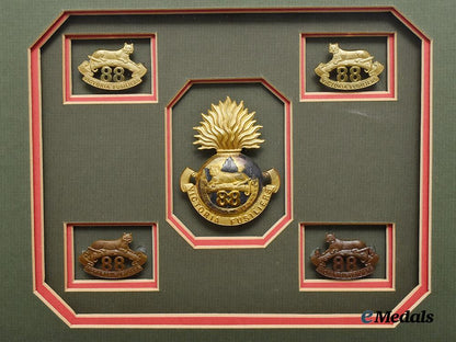 canada,_dominion._a_framed_set_of88th_regiment,_victoria_fusiliers_badges,_c.1900___m_n_c8002
