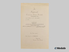 Croatia. Award Doc. To General Der Panzertruppen Von Paulus