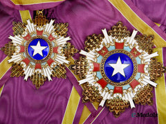 China, Republic. An Order of the Brilliant Star, II Class Grand Cordon Set, c. 1941