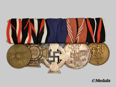 Germany, Third Reich. A Medal Bar for Military and Civil Service