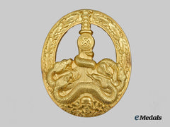 Germany, Federal Republic. An Anti-Partisan Badge, Gold Grade Collector’s Example, by Rudolf Souval, c.1980