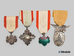 Japan, Imperial. A Lot of Four Japanese Decorations