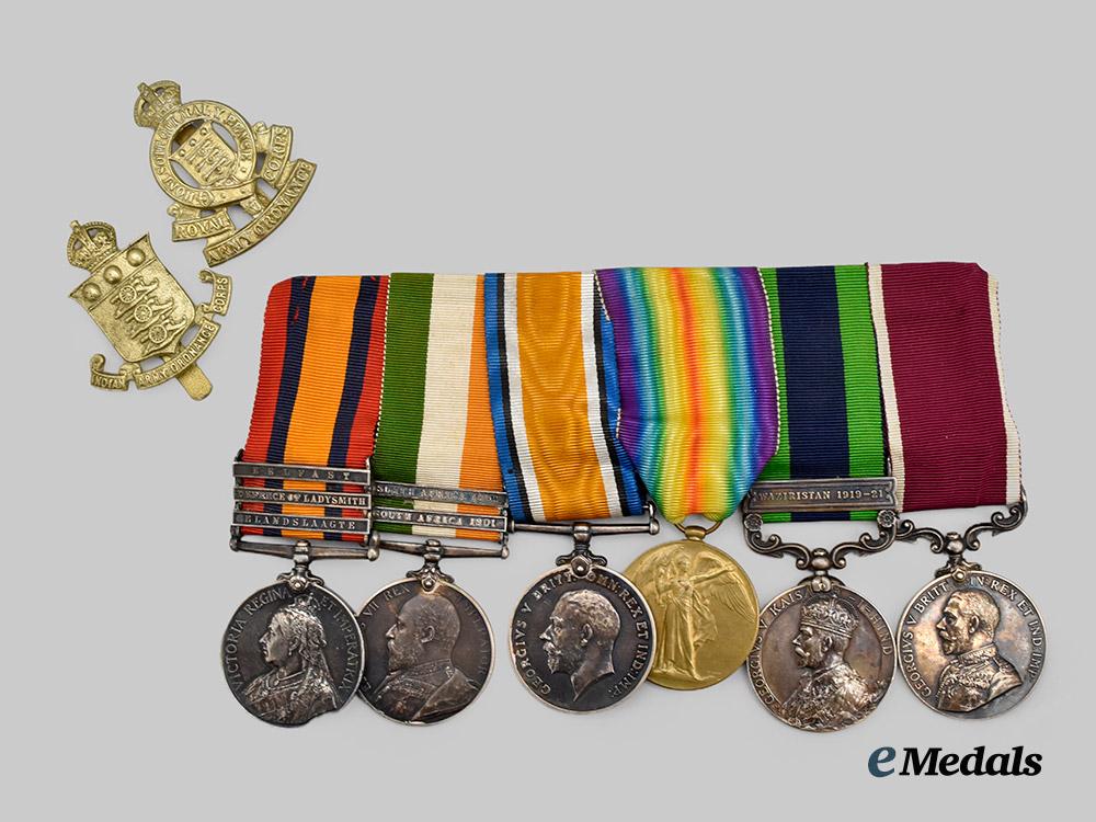 united_kingdom._a_fine_set_of_awards_to_sergeant_carney,1st_battalion_devonshire_who_saw_action_at_elandslaagte___m_n_c8070