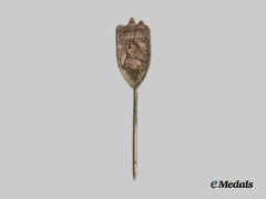 Germany, NSDAP. A 1929 Nuremberg Rally Badge, Silver Grade, Stick Pin Miniature