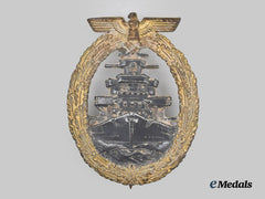 Germany, Kriegsmarine. A High Seas Fleet Badge, Wartime-Compatible Example, by Rudolf Souval