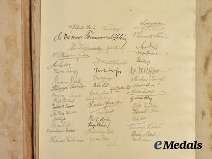 hungary,_empire._a_framed_document_to_dr._györgy_nagy_signed_by_all_other48_founding_members_of_the_hungarian_national‘_republican’_party,_c.1913.___m_n_c8134
