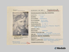 Germany, SS. A HIAG Tracing Service File for SS-Kanonier Josef Knebel