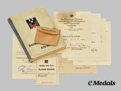 Germany, Heer.  A Lot of Award Documents, to Sanitäts-Feldwebel Johannes Arnold