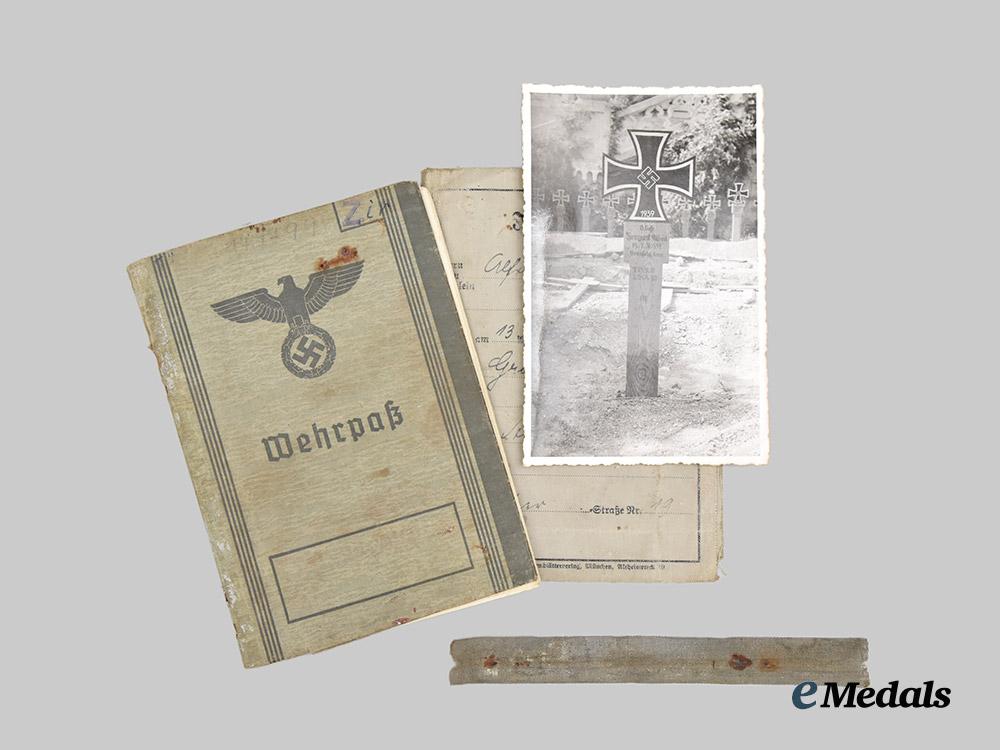 germany,_heer._a_wehrpaß_and_paper_items_to_obergefreiter_alfred_zirngast,_eastern_front_k_i_a___m_n_c8284