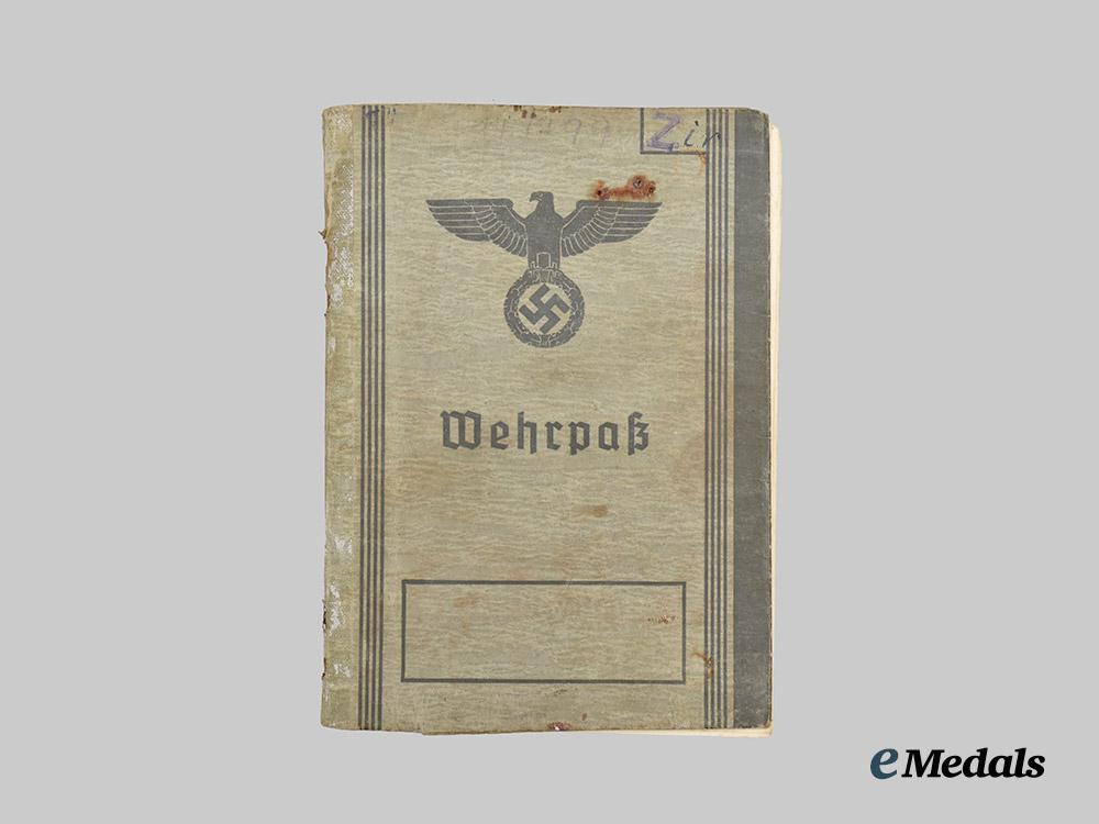 germany,_heer._a_wehrpaß_and_paper_items_to_obergefreiter_alfred_zirngast,_eastern_front_k_i_a___m_n_c8285