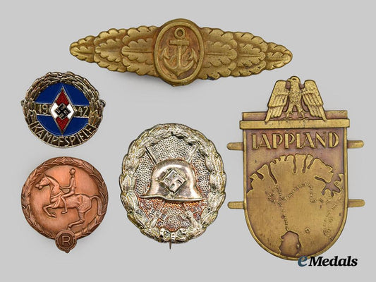 germany,_federal_republic._a_lot_of_five_awards,_badges,_and_insignia,_by_rudolf_souval,_exhibition_examples,_c.1970___m_n_c8303