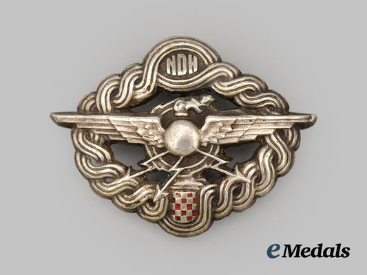 croatia,_independent_state._air_force_air_crew_breast_badge,_c.1942.___m_n_c8306