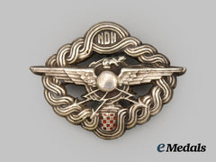 Croatia, Independent State. Air Force Air Crew Breast Badge, c. 1942.
