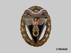 Slovakia, First Republic. An Army Racing Team Badge, III Class