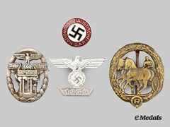 Germany, Federal Republic. A Lot of Four Third Reich Medals, Awards and Badges, by Rudolf Souval, Exhibition Examples, c. 1970