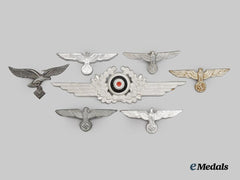 Germany, Wehrmacht. A Mixed Lot of Visor Cap Insignia