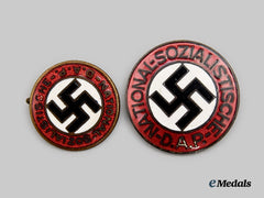 Germany, NSDAP. A Pair of Membership Badges