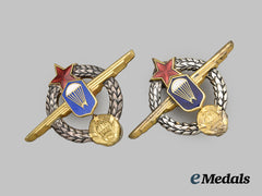 Yugoslavia, Socialist Federal Republic. Two Paratrooper Instructor Badges