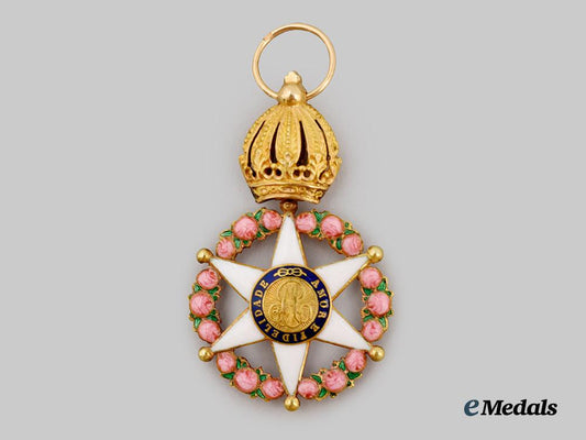 brazil,_kingdom._an_order_of_the_rose,_reduced_knight_in_gold,_c.1860___m_n_c8484