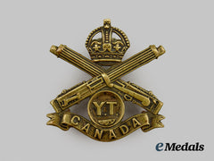 Canada, CEF. A Rare Boyle's Yukon Motor Machine Gun Battery Enlisted Man's Cap Badge