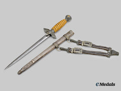 Germany, Luftwaffe. An Officer’s Dress Dagger, with Hanger, by Carl Eickhorn