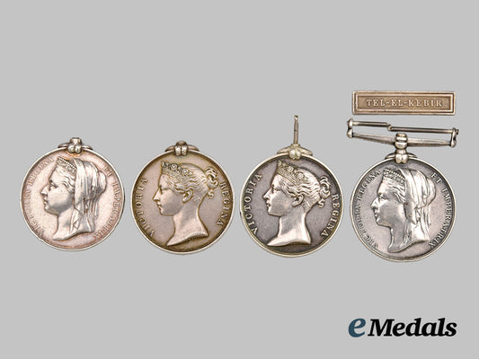 united_kingdom._a_lot_of_four_silver_medals_and_one_clasp___m_n_c8623