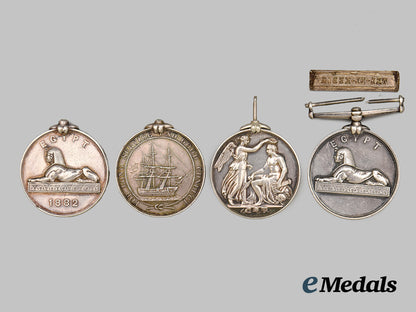 united_kingdom._a_lot_of_four_silver_medals_and_one_clasp___m_n_c8624