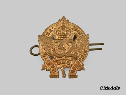 canada,_c_e_f._a32nd_infantry_battalion"_manitoba_and_saskatchewan_regiment"_officer's_collar_badge___m_n_c8673