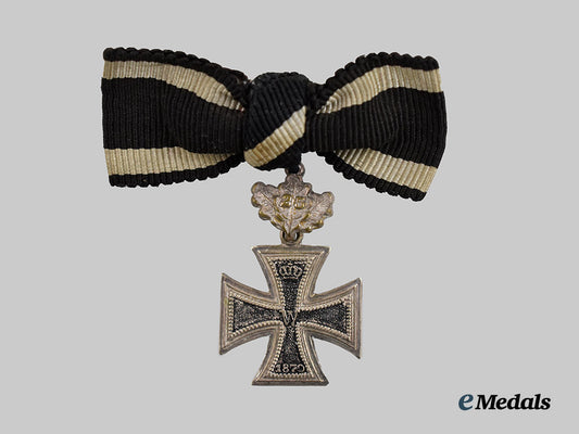 germany,_imperial._an1870_iron_cross_i_i_class,_with25th_jubilee_clasp,_miniature_version___m_n_c8673