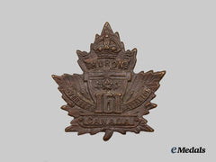 Canada, CEF. A 161st Infantry Battalion Cap Badge