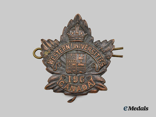 canada,_c_e_f._a196th_infantry_battalion"_western_universities_c._e._f._battalion"_cap_badge___m_n_c8710