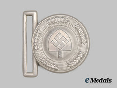 Germany, Rad. A Reich Labour Service Leader’s Belt Buckle by Assmann