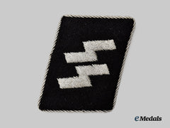 Germany, SS. A Waffen-SS Officer’s Runic Collar Tab, Late-War Flat Wire Version