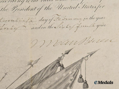 united_states._an_official_captain_appointment_document_to_amos_b._eaton,1840___m_n_c8807