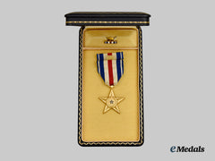 United States. A Cased Silver Star Medal to Private Abert B. Rickert