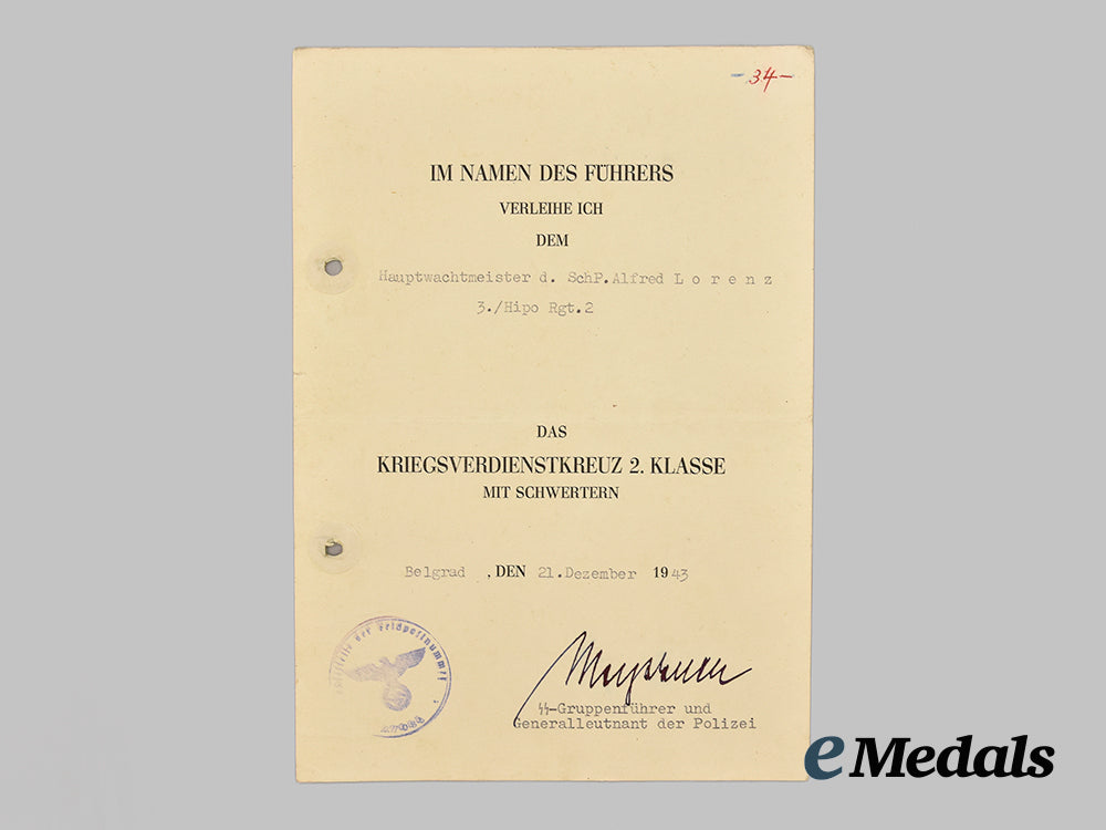 germany,_ordnungspolizei._a_medal_bar_and_award_documents_to_hauptwachtmeister_alfred_lorenz___m_n_c8870