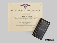 United States. A Cased Purple Heart Medal and Award Certificate to James Jackson for Wounds Sustained in Vietnam