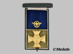 Germany, Ordnungspolizei. A Long Service Award, I Class for 25 Years, with Case