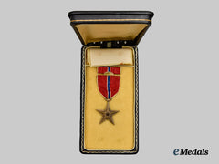 United States. A Cased Bronze Star Medal to Robert P. McIver