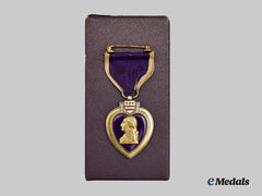 United States. A Cased Purple Heart Medal in Silver