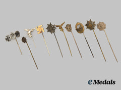 Germany, Wehrmacht. A Mixed Lot of Stick Pin Awards