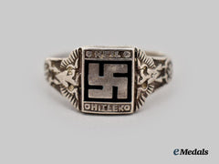 Germany, Third Reich. A Patriotic Ring in Silver