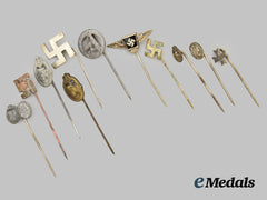 Germany, Wehrmacht. A Mixed Lot of Stick Pin Awards
