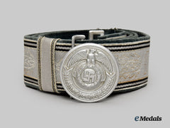 Germany, SS. A Rare Waffen-SS Officer’s Brocade Belt and Buckle, by Overhoff & Cie