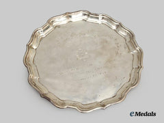 Canada, Commonwealth. A Sterling Silver RCAMC Presentation Plate to Lieutenant Colonel Murray