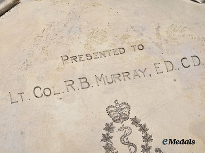 a_sterling_silver_rcamc_presentation_plate_to_lieutenant_colonel_murray___m_n_c8958