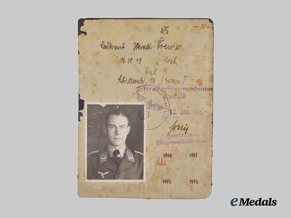 germany,_luftwaffe._a_lot_of_award_documents_to_hauptmann_harald_roemer,_battle_of_britain_spitfire_kill___m_n_c8963