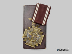 Germany, NSDAP. A Long Service Award, III Class for 10 Years, with Case and Ribbon Bar