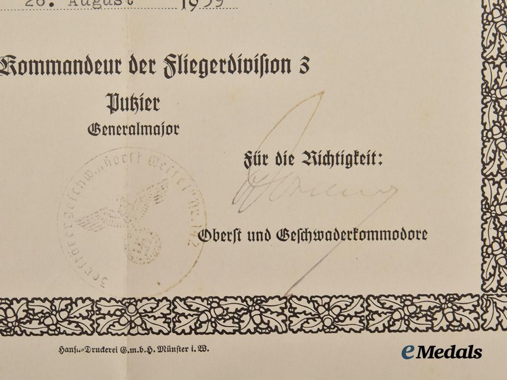 germany,_luftwaffe._a_lot_of_award_documents_to_hauptmann_harald_roemer,_battle_of_britain_spitfire_kill___m_n_c8971