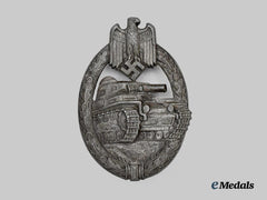 Germany, Wehrmacht. A Panzer Assault Badge, Bronze Grade, by Hermann Aurich